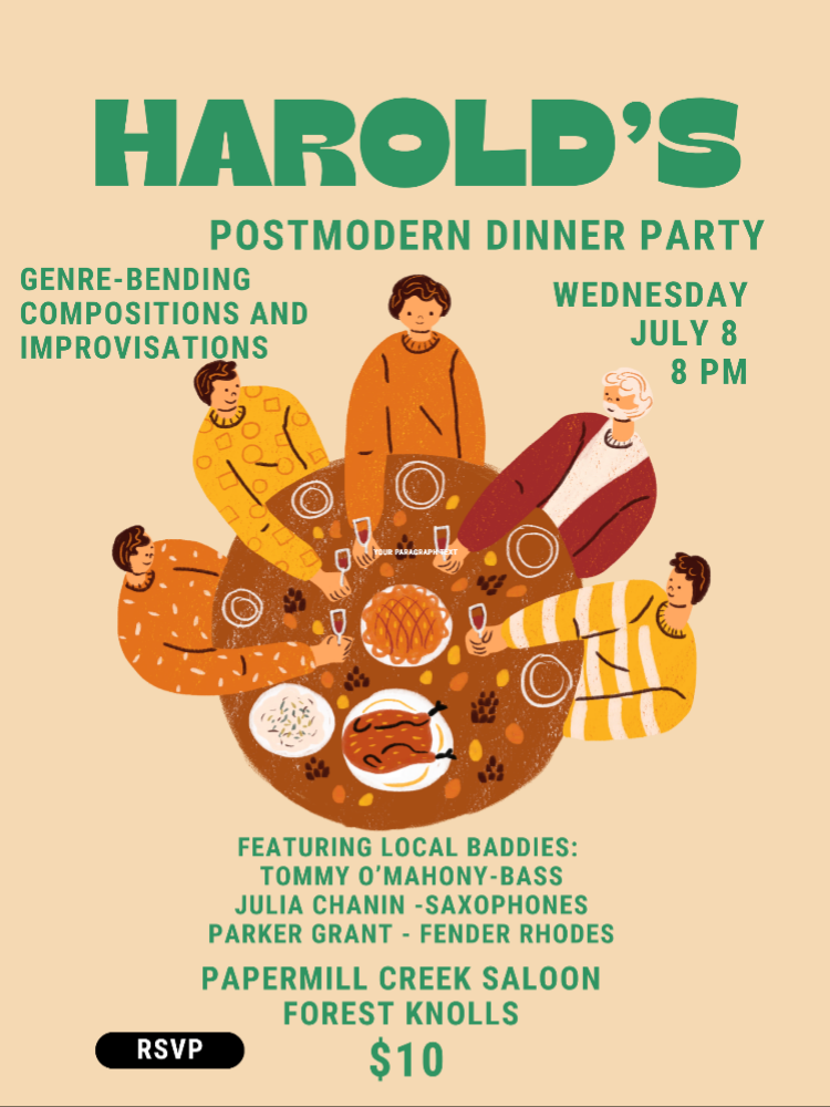 Harolds Postmodern Dinner Party at the Paper Mill Creek Saloon