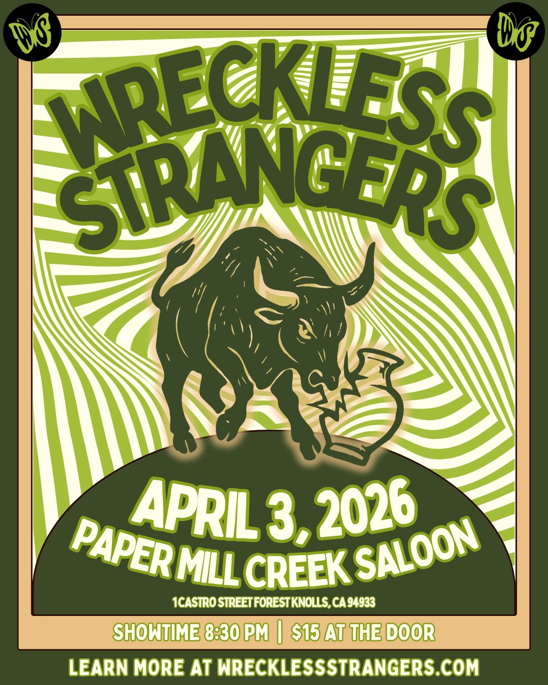 Wreckless Strangers at Paper Mill Creek Saloon 2026.04.03