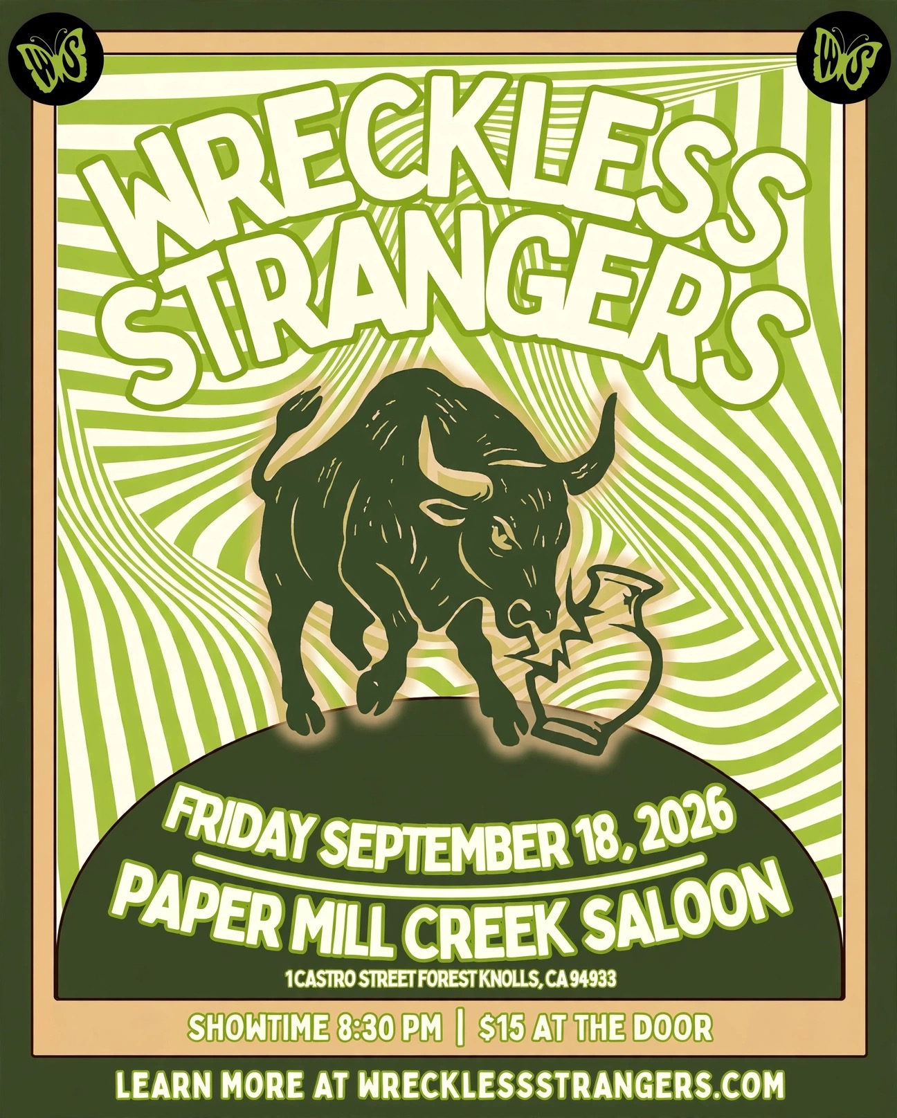 Wreckless Strangers at the Paper Mill Creek Saloon 2026.09.18